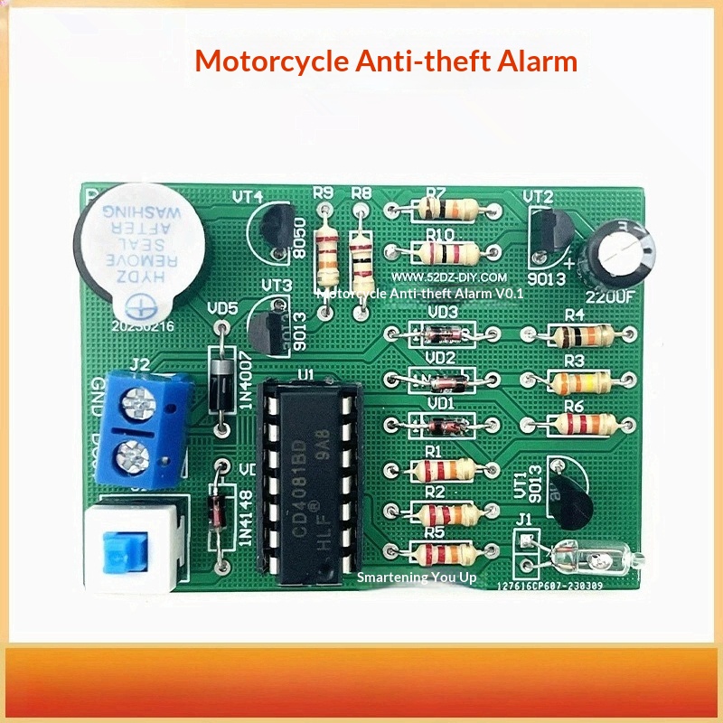 Diy Motorcycle Electronics - Kit de alarma antirrobo por vibración