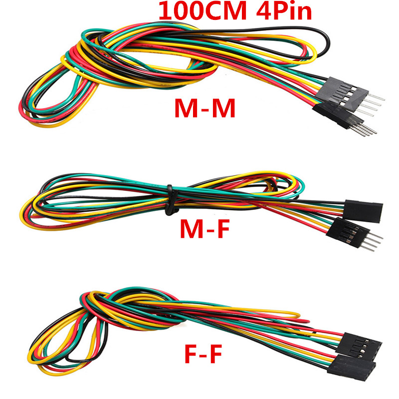 Breadboard Jumper Wire - Cables de puente de 4 pines,