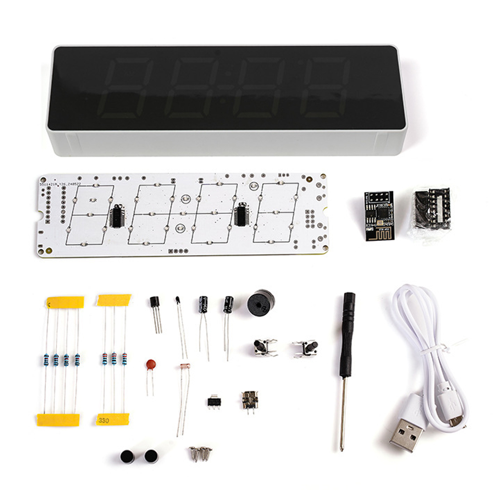 Diy Electronics For Beginners - Kit de reloj electrónico inteligente, piezas