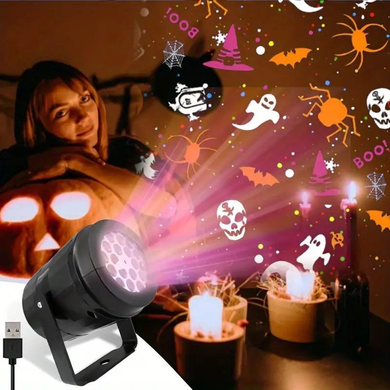 Diy Halloween Electronics - Proyector LED de Halloween para Exteriores,