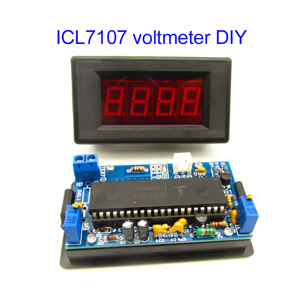 Diy Electronics Learning Kit - Kit de Voltímetro ICL7107, Piezas para