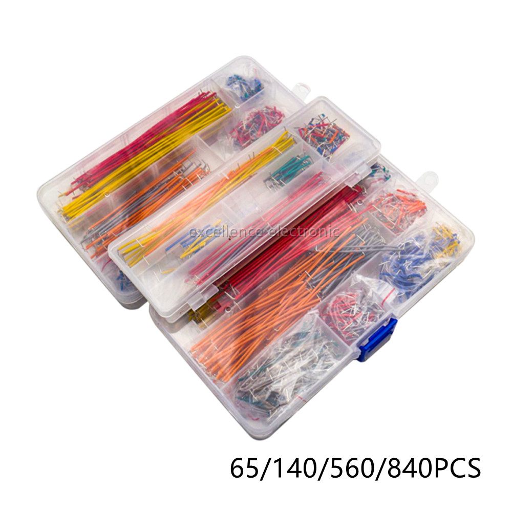 Breadboard Jumper Wire - 65/140/560/840 unids/caja cables de puente de