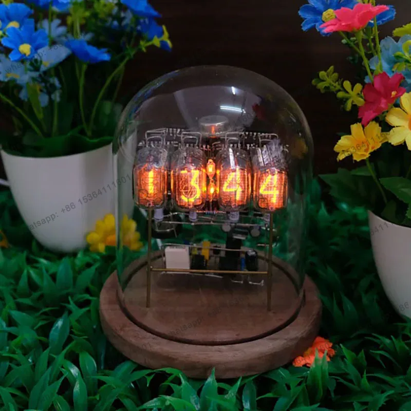 Diy Electronics Desk - Reloj Nixie IN12 con Tubos Luminosos,