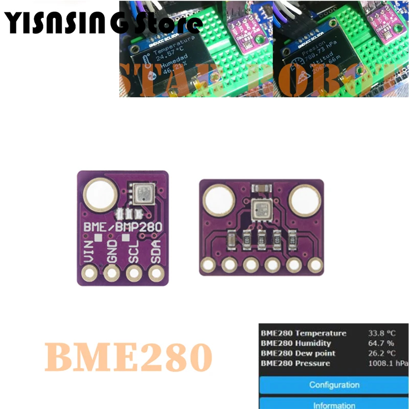 Bme280 Humidity Sensor - BME280 5V 3.3V Sensor digital Temperatura