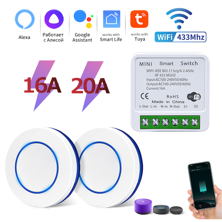 Rf 433Mhz Module - Tuya Wifi interruptor inteligente RF 433MHz