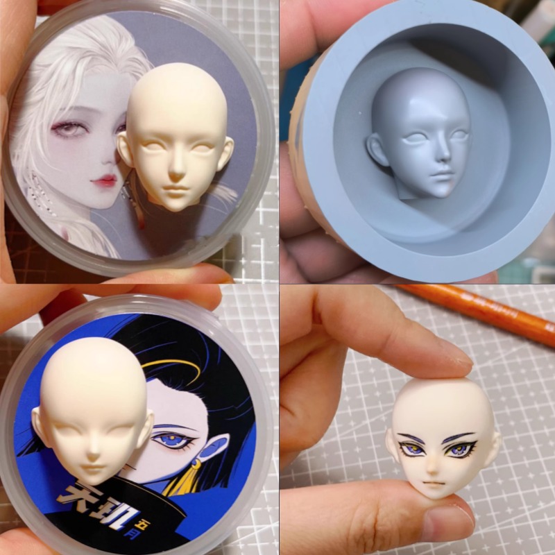 Diy Q - Molde de silicona para cara proporcional,