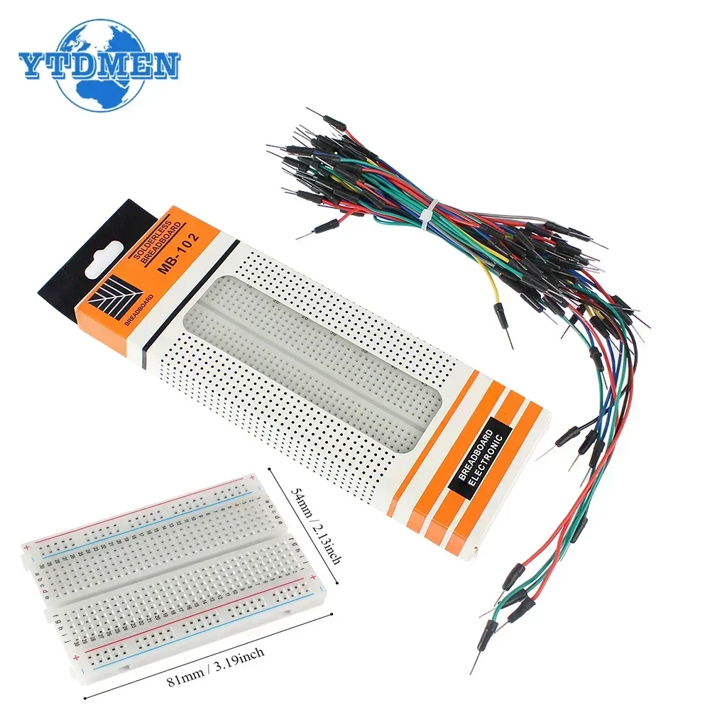 Breadboard Jumper Wire - MB-102 Placa de pruebas 400 830