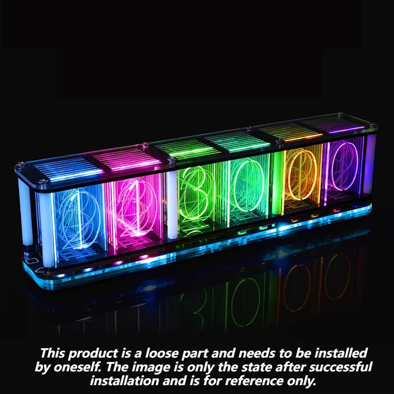 Diy Electronics Desk - Kit de Reloj de Tubo Luminoso,