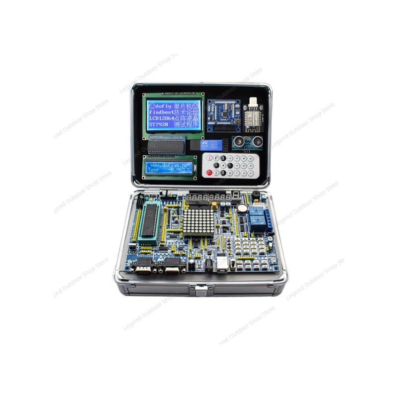 Diy Electronics Learning Kit - Placa de Desarrollo LY-51S 51MCU, Caja