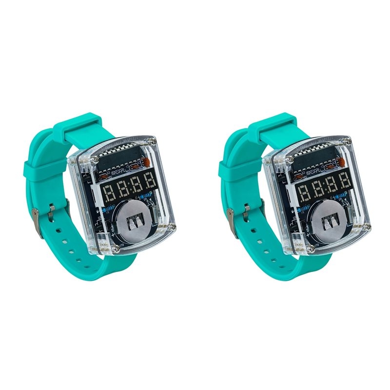 Diy Electronics Learning Kit - 2X Kit de reloj LED DIY,