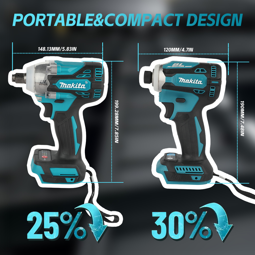 Makita Drill Dtw300 - Llave de Impacto Eléctrica Recargable sin