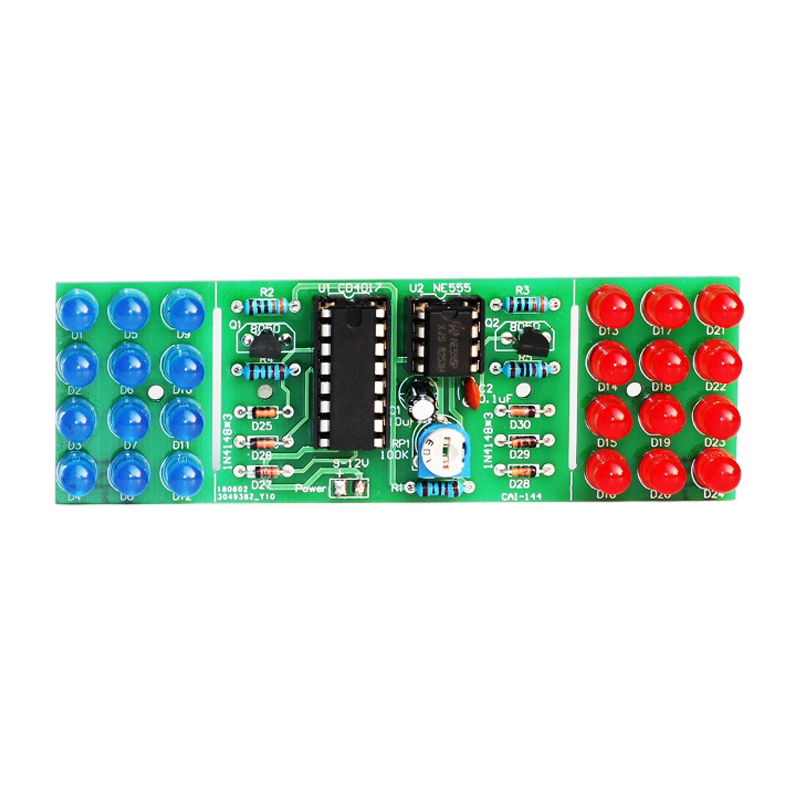 IC LED rojo azul luces intermi - Diy Electronics Learning Kit reseña y precio