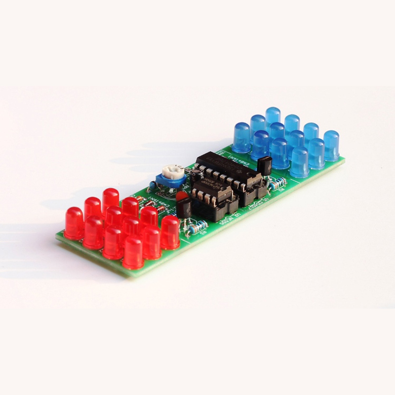 IC LED rojo azul luces intermi - Diy Electronics Learning Kit reseña y precio