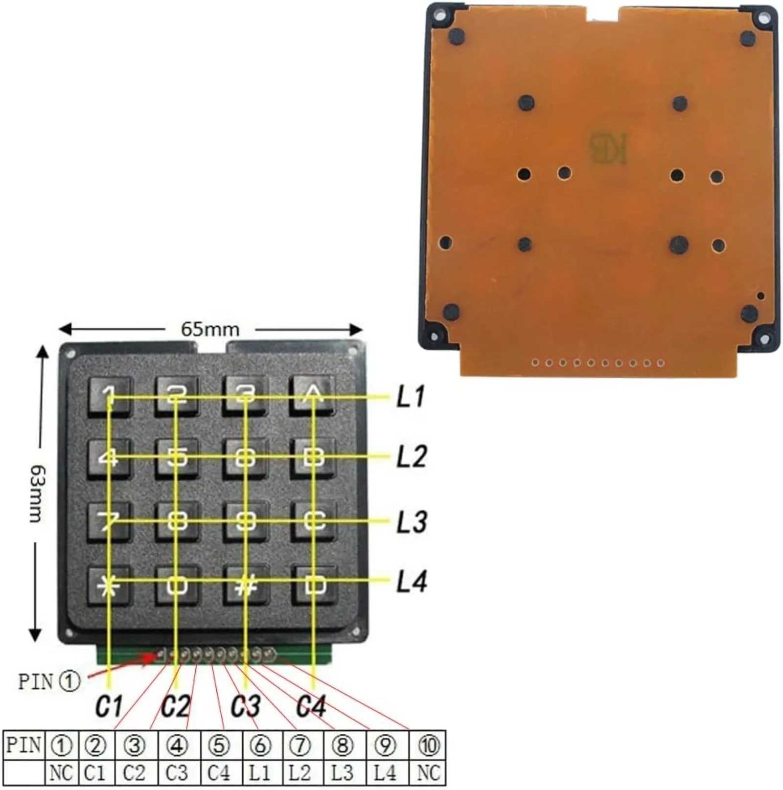Teclado de Membrana Matricial  - Arduino Diy Electronics reseña y precio
