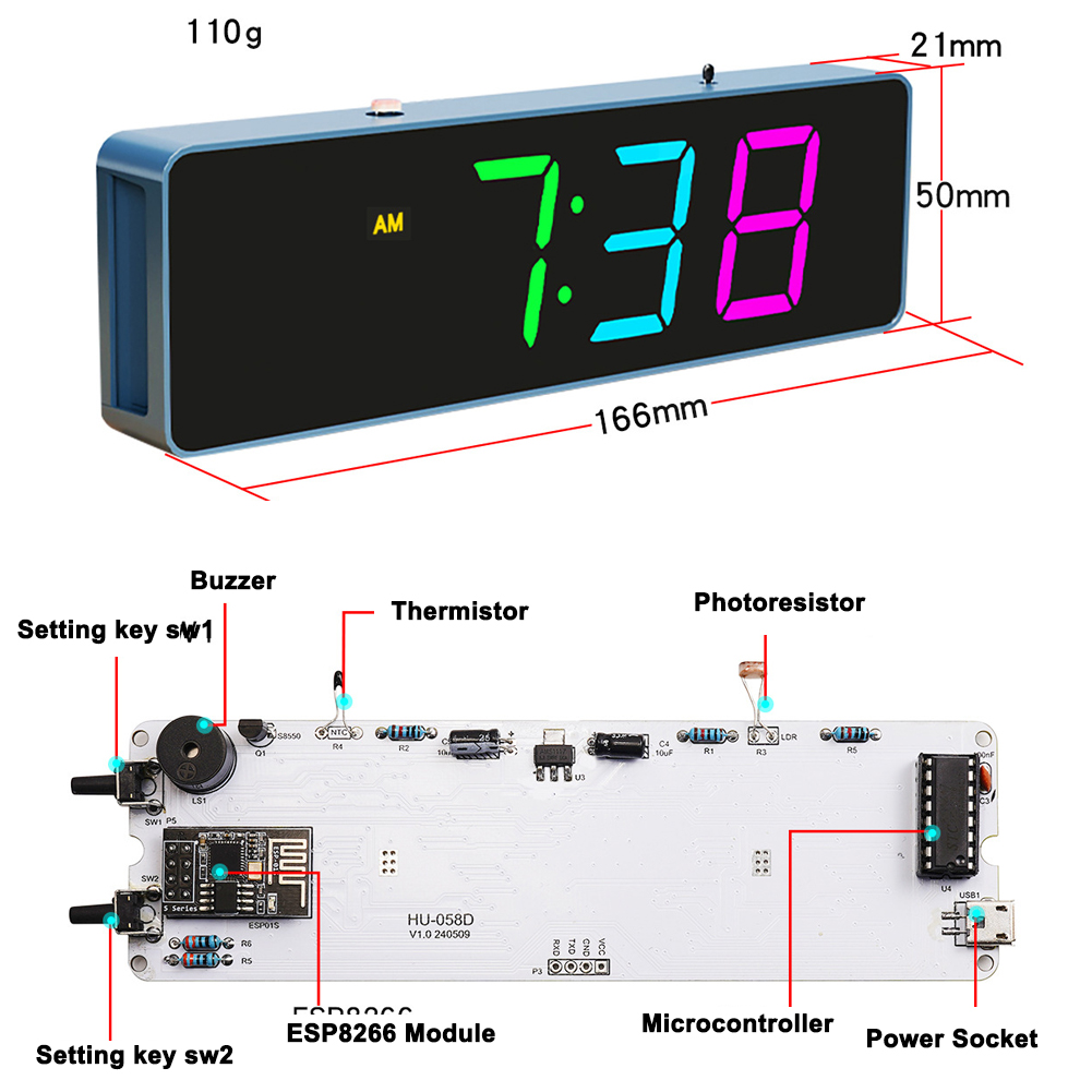 Kit de reloj electrónico intel - Diy Electronics For Beginners reseña y precio