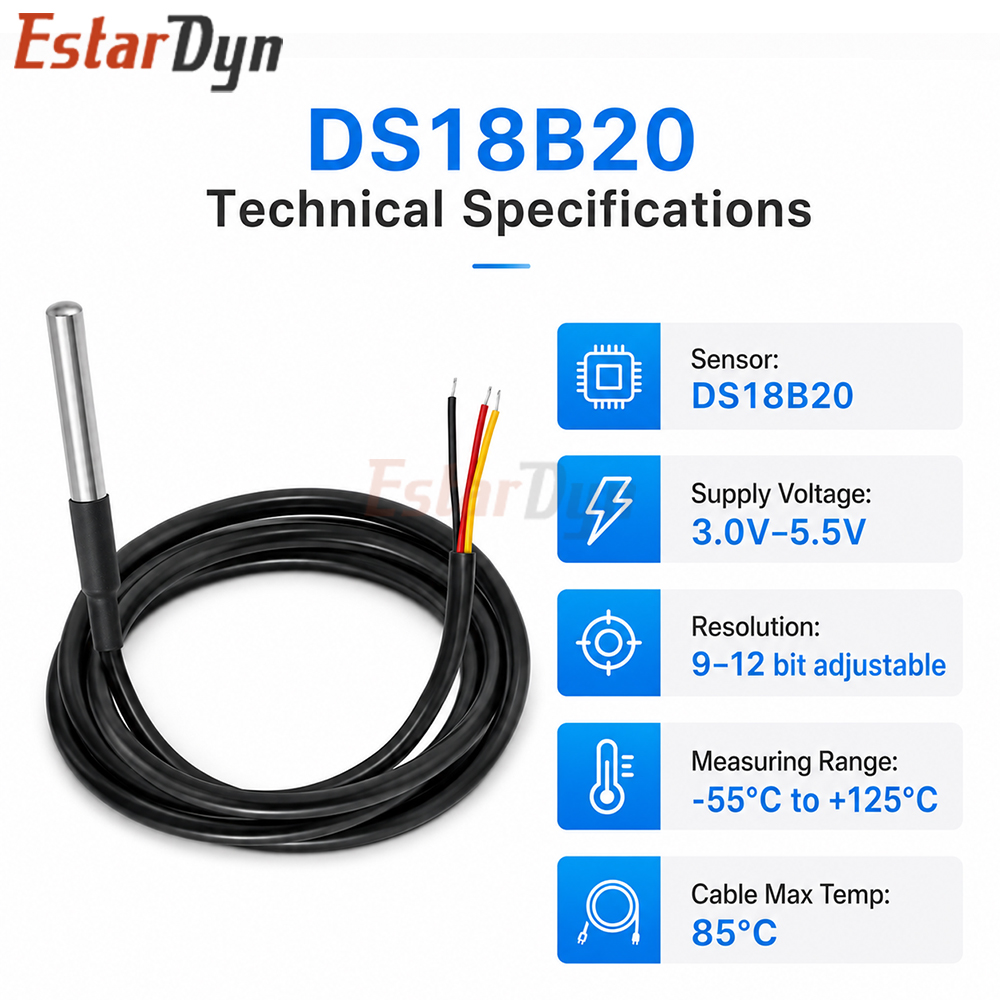 Sensor de Temperatura Digital  - Ds18B20 Temperature Sensor reseña y precio