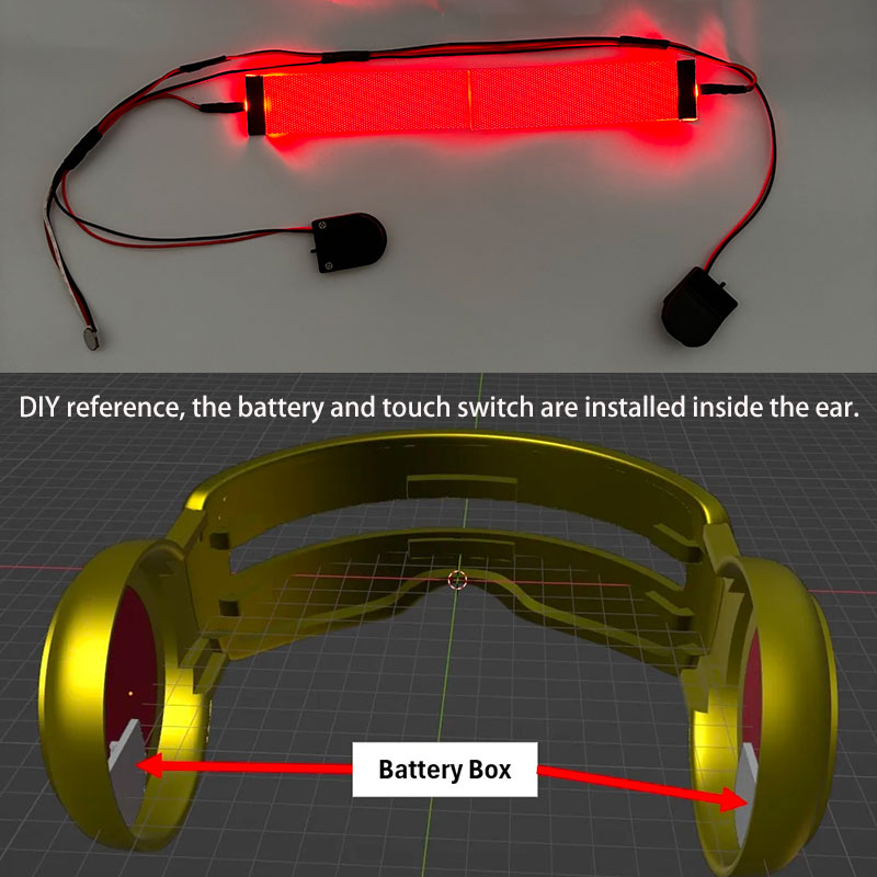 Kits de Cosplay de ojos LED fl - Diy Halloween Electronics reseña y precio