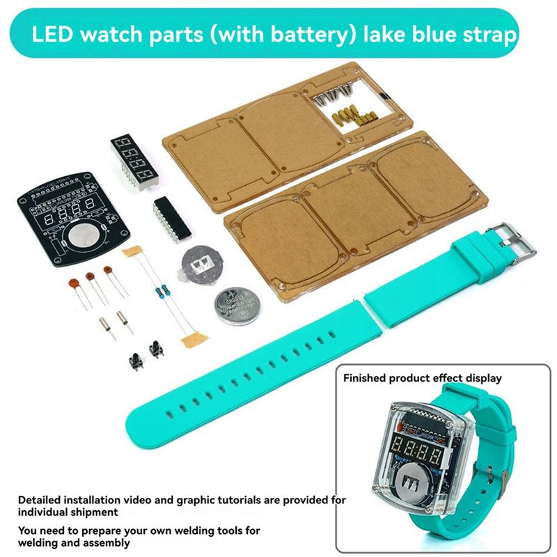 2X Kit de reloj LED DIY, reloj - Diy Electronics Learning Kit reseña y precio