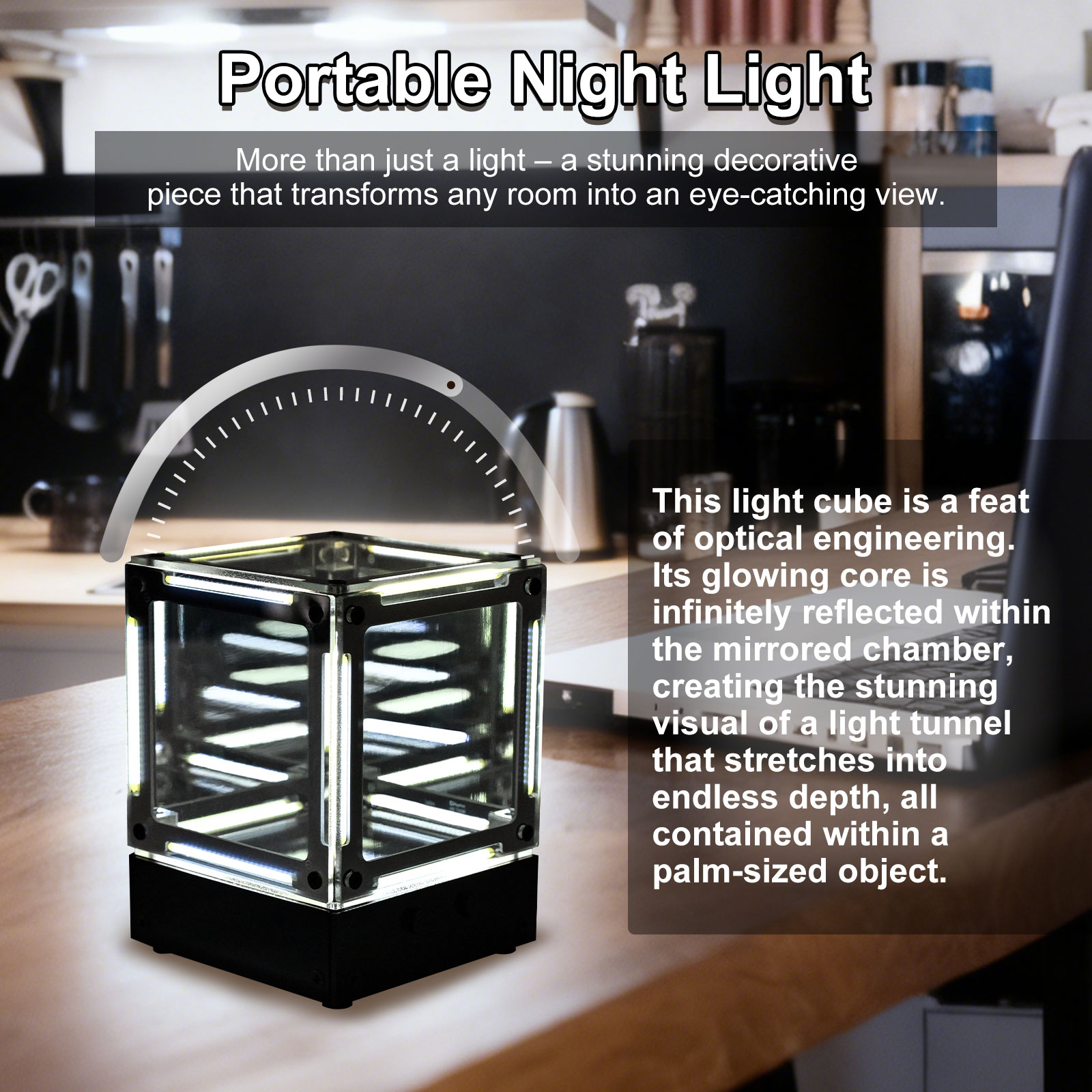 DIY LED filamento cubo luz pro - Diy Electronics Desk reseña y precio