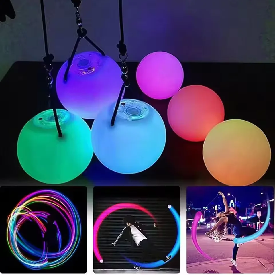 Paquete de 2 Bolas LED Poi, Co - Diy Halloween Electronics reseña y precio