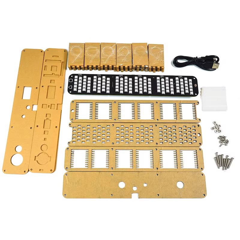 Kit de Reloj de Tubo Luminoso, - Diy Electronics Desk reseña y precio