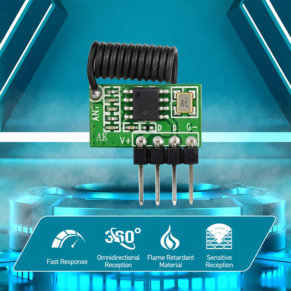 Módulo Receptor RF Superhetero - Rf 433Mhz Module reseña y precio