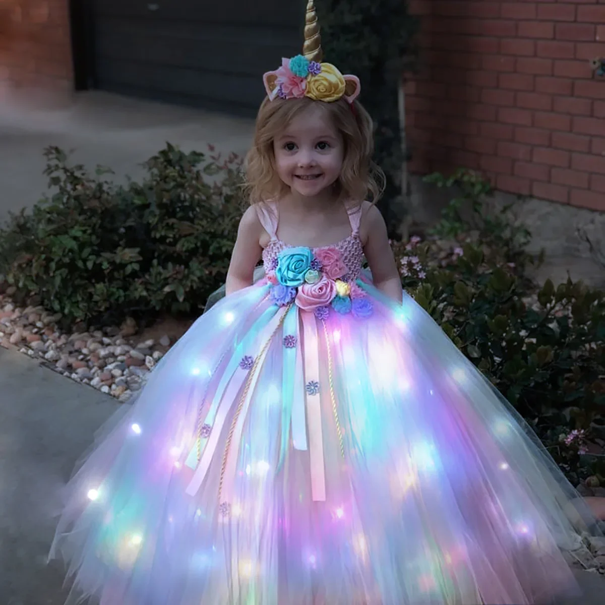 Vestido largo con tutú de unic - Diy Halloween Electronics reseña y precio