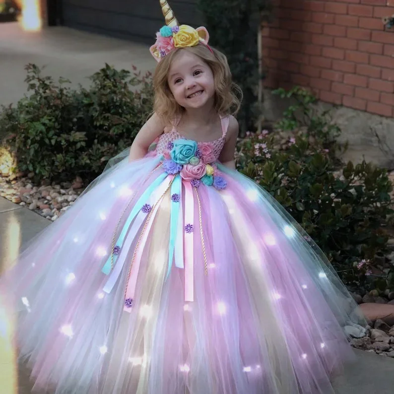 Vestido largo con tutú de unic - Diy Halloween Electronics reseña y precio