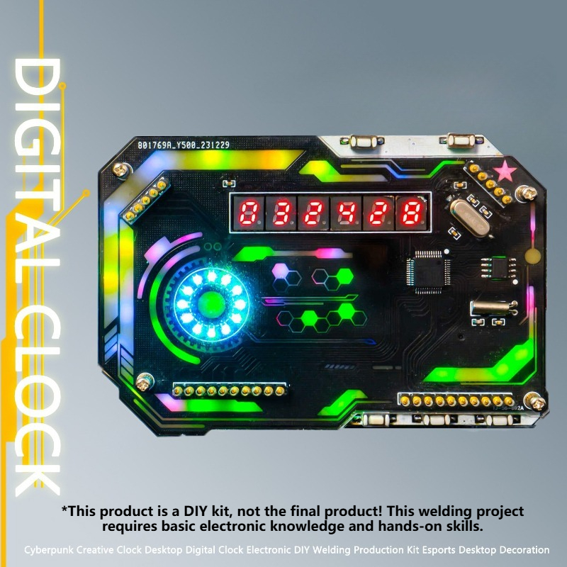 Juego de relojes de mesa DIY,  - Diy Electronics Desk reseña y precio