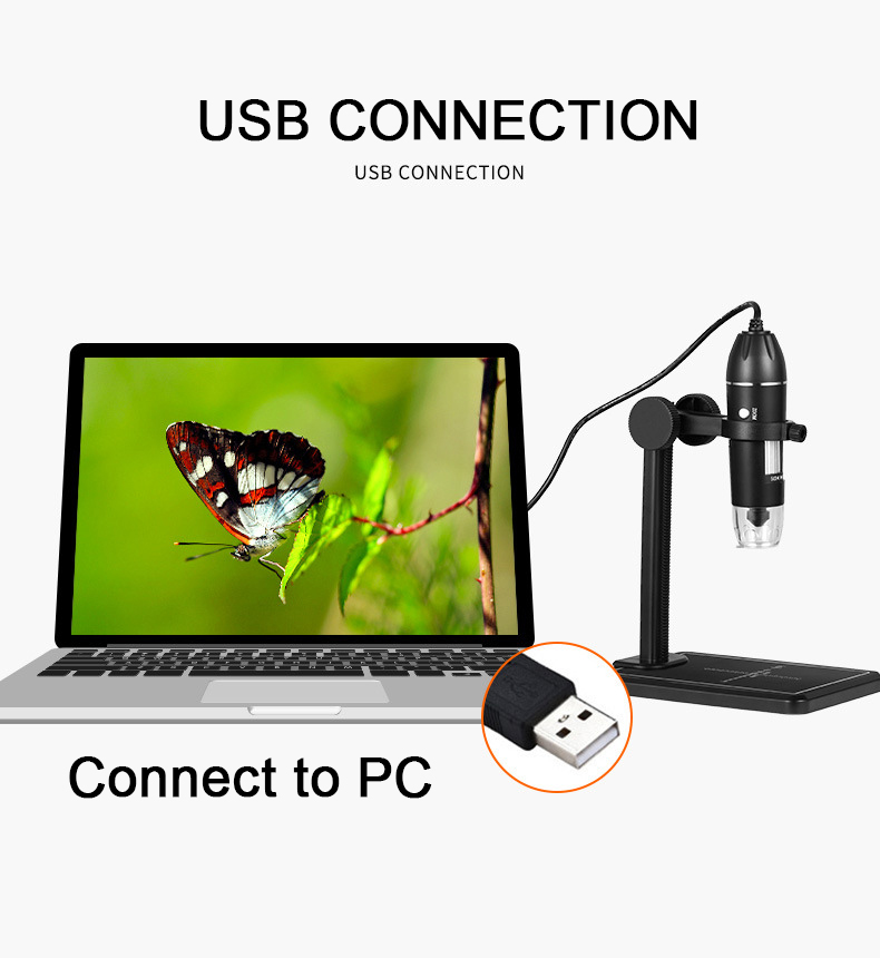 Microscopio Digital USB 500X/1 - Diy Electronics Microscope reseña y precio