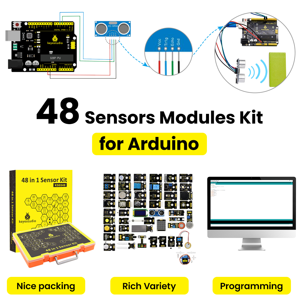 Kit de Iniciación con 48 Senso - Arduino Uno Starter Kit reseña y precio