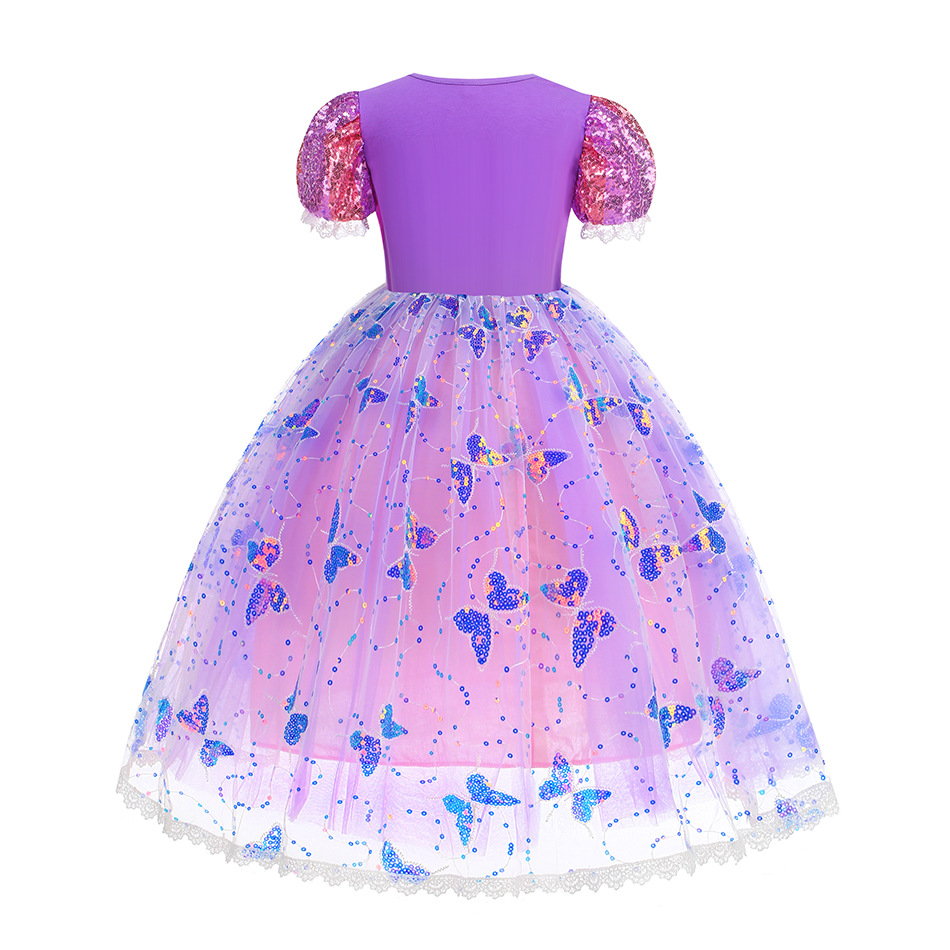 Vestido de Rapunzel para niña  - Diy Halloween Electronics reseña y precio